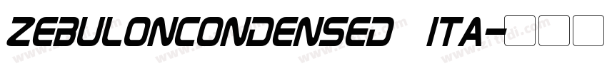 ZebulonCondensed Ita字体转换